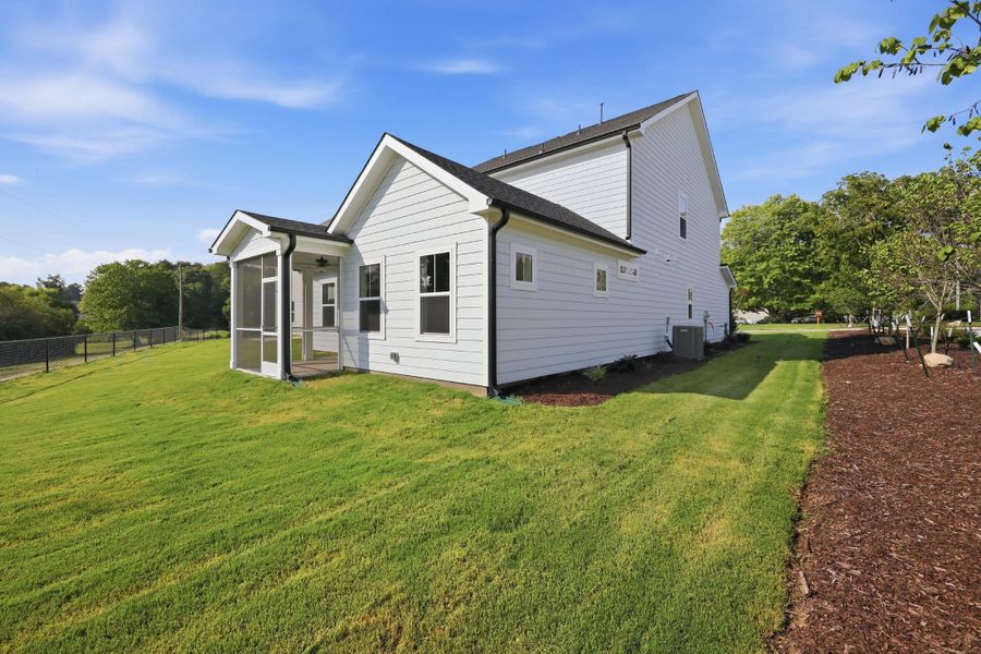 Exterior details and patio area of a home in Golden Gate, High Point (Image 28).