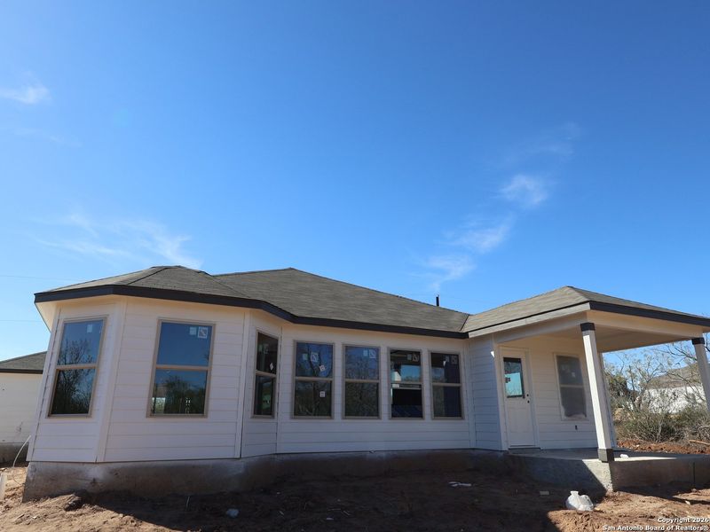 In-progress construction of a new home in Chaparral Ranch, Floresville, TX (Image 27).