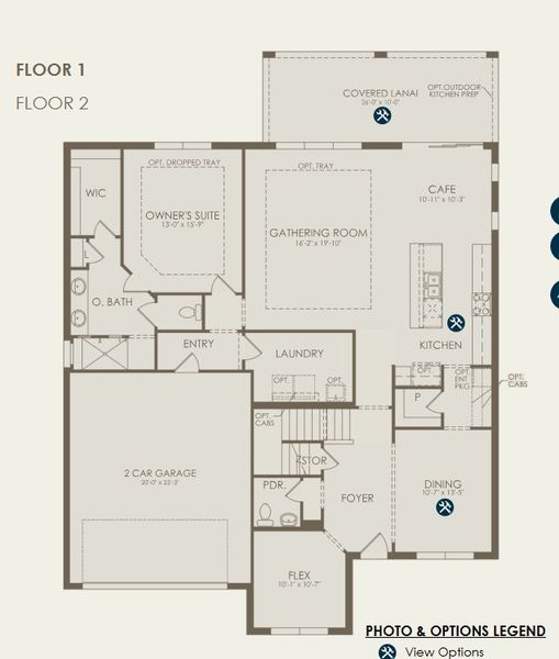 2D floor plan layout of this home in Hawks Grove, Riverview, FL (Image 4). 2D floor plan layout of this home in Hawks Grove, Riverview, FL (Image 4).