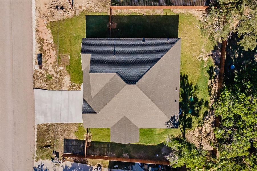 Aerial view of property and surrounding area