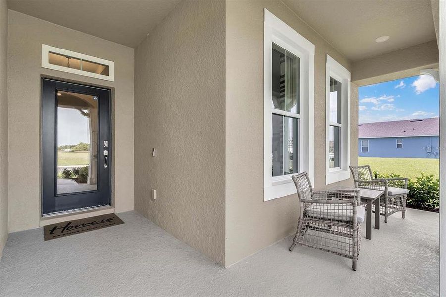 Exterior details and patio area of a home in Harmony West, St. Cloud (Image 3). Exterior details and patio area of a home in Harmony West, St. Cloud (Image 3).