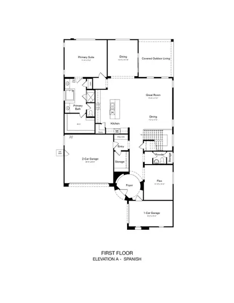 2D floor plan layout of this home in Rancho Mercado, Surprise, AZ (Image 2). 2D floor plan layout of this home in Rancho Mercado, Surprise, AZ (Image 2).