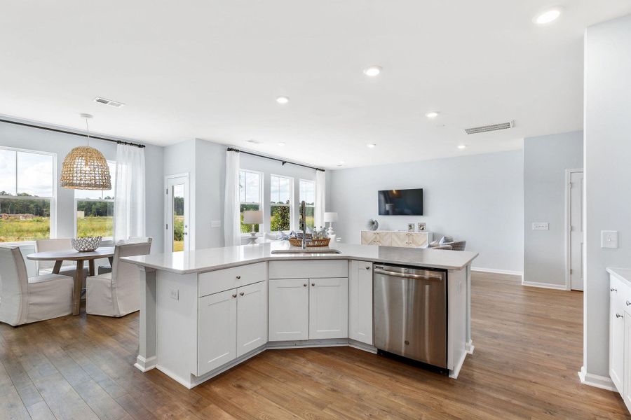 Furnished interior view inside a new home in Sweetgrass at Summers Corner, Summerville (Image 3). Furnished interior view inside a new home in Sweetgrass at Summers Corner, Summerville (Image 3).