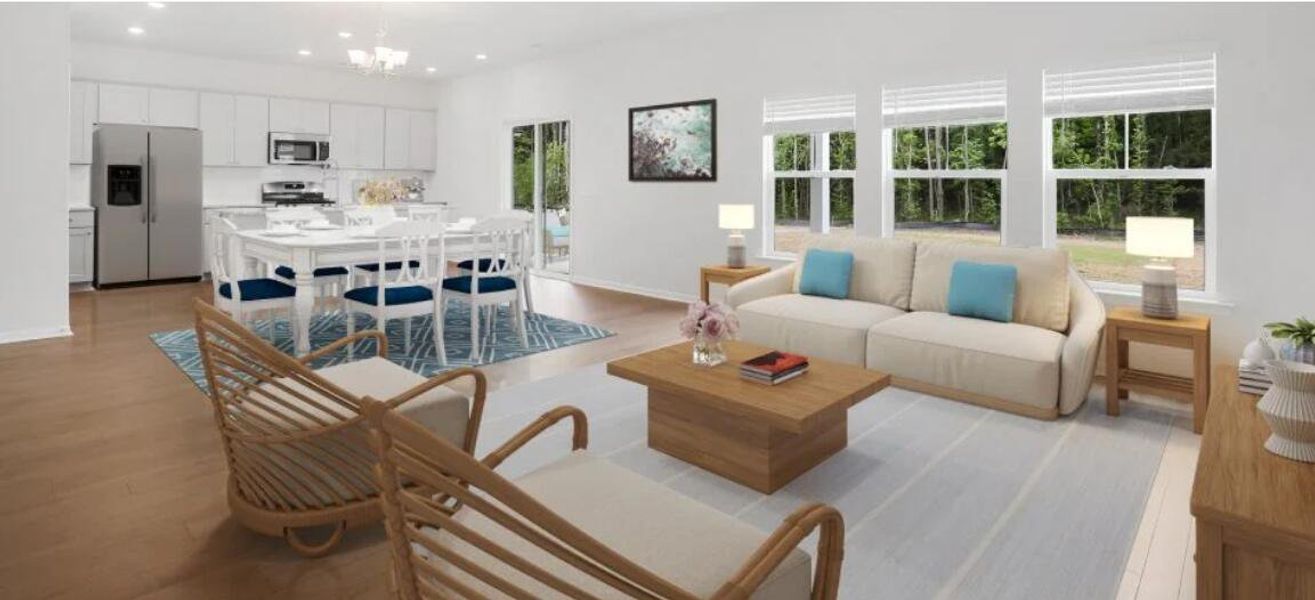 Furnished interior view inside a new home in Limehouse Farms, Summerville (Image 8).