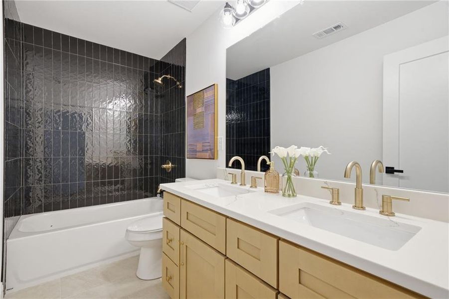 Furnished interior view inside a new home in , Atlanta (Image 16). Furnished interior view inside a new home in , Atlanta (Image 16).