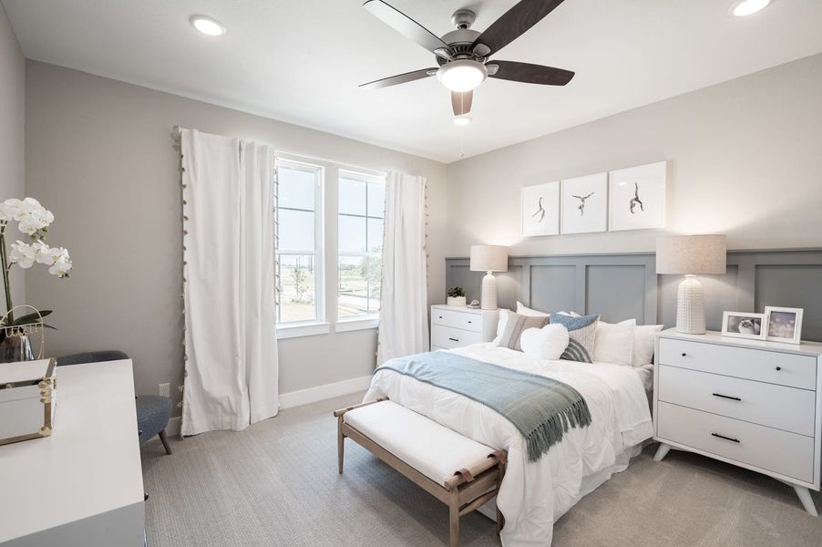 Representative furnished interior of a home built from the Verdin by Tri Pointe Homes in Pecan Ridge, Fulshear (Image 11).