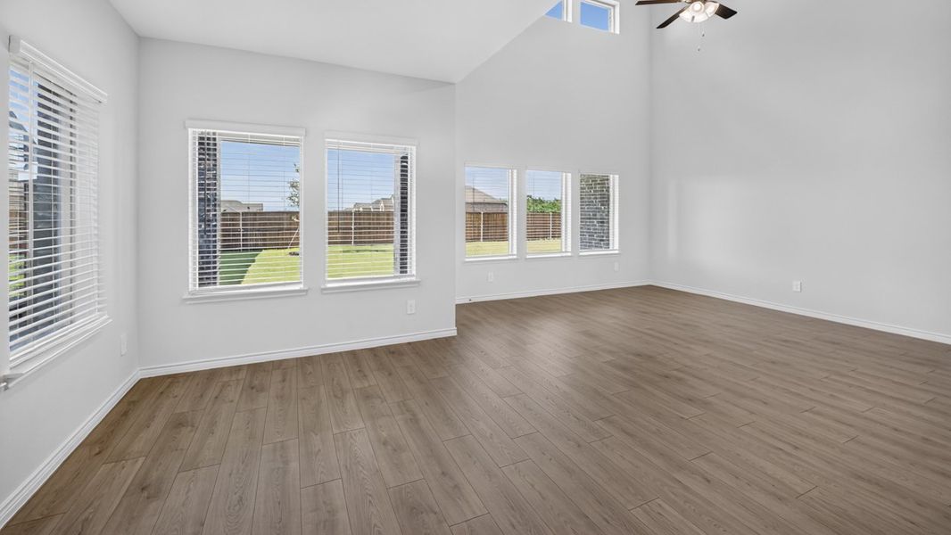 Representative unfurnished interior of a home built from the H231 Copaiba by D.R. Horton in Lilybrooke at Legacy Hills, Celina (Image 10).