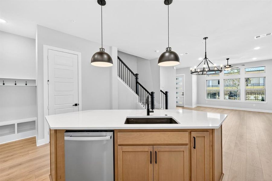 Furnished interior view inside a new home in Hillside at Las Colinas, Irving (Image 8).