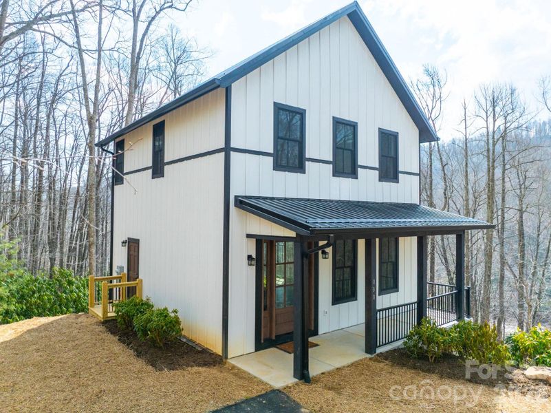Exterior details and patio area of a home in , Boone (Image 4).