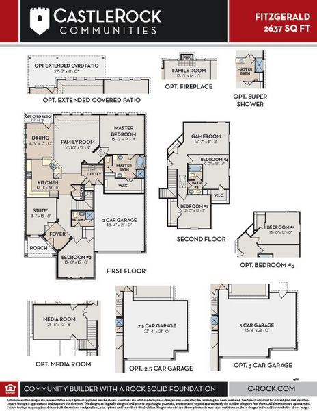 2D floor plan layout of this home in Martha's Vineyard, Alvin, TX (Image 2).