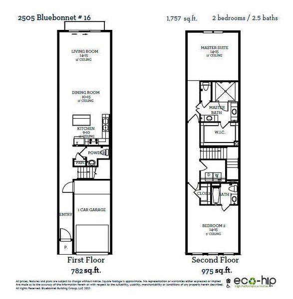 2D floor plan layout of this home in Bluebonnet Lofts, Austin, TX (Image 2). 2D floor plan layout of this home in Bluebonnet Lofts, Austin, TX (Image 2).