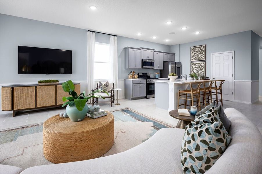 Representative furnished interior of a home built from the Luna by Risewell Homes in Hodges Reserve, Howey-in-the-Hills (Image 5).