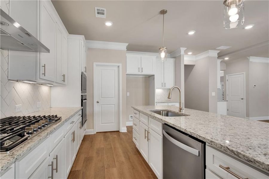 Furnished interior view inside a new home in Hidden Fields, Hoschton (Image 17).