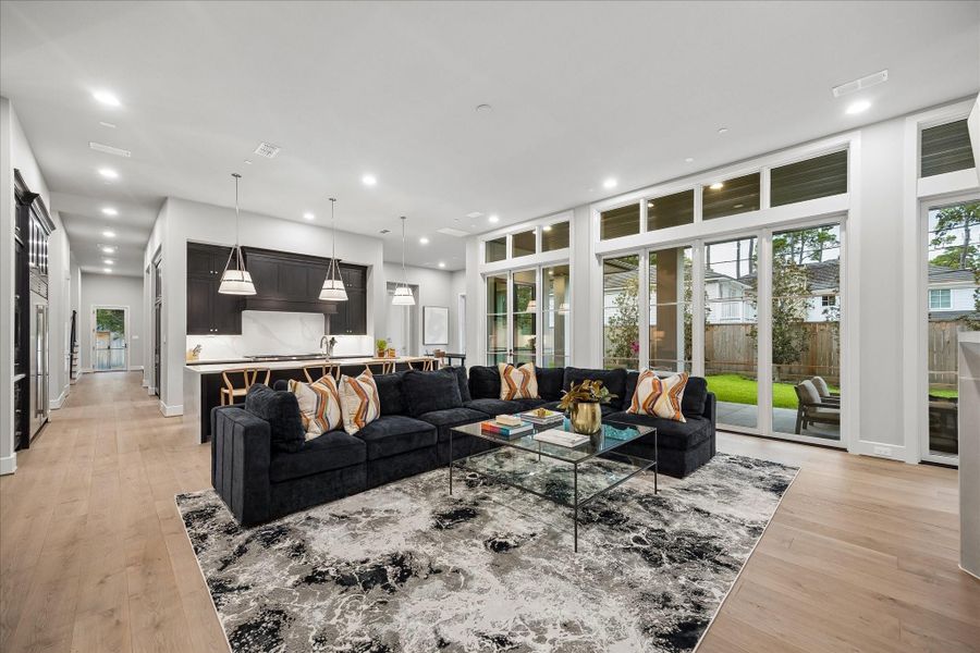 Furnished interior view inside a new home in , Houston (Image 9).
