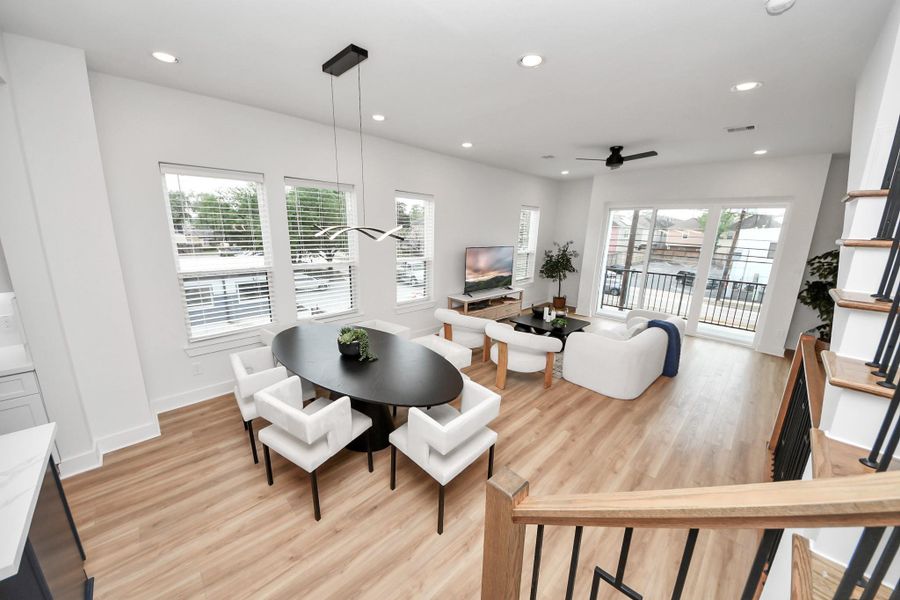 Furnished interior view inside a new home in , Houston (Image 17).