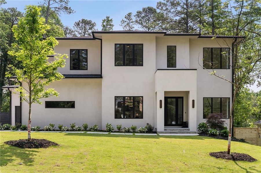 Front exterior of a new home in , Atlanta, GA, highlighting curb appeal (Image 25). Front exterior of a new home in , Atlanta, GA, highlighting curb appeal (Image 25).