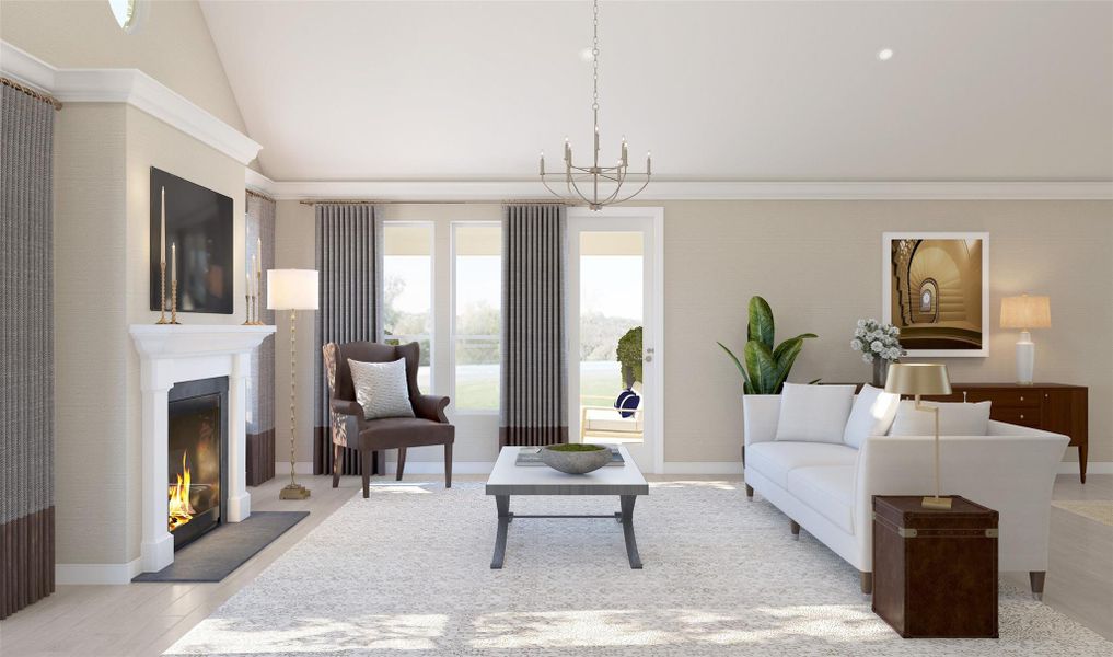Open great room (*Artist rendering used for illustration purposes only.)