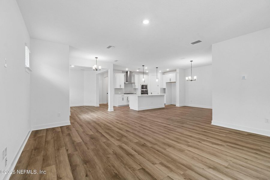 Spacious, unfurnished interior of a new home in Westerly Park at Wildlight – Villa Collection, Yulee (Image 14). Spacious, unfurnished interior of a new home in Westerly Park at Wildlight – Villa Collection, Yulee (Image 14).