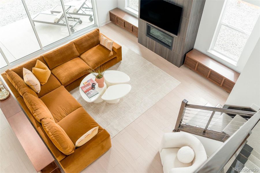 Furnished interior view inside a new home in , Castle Rock (Image 14). Furnished interior view inside a new home in , Castle Rock (Image 14).