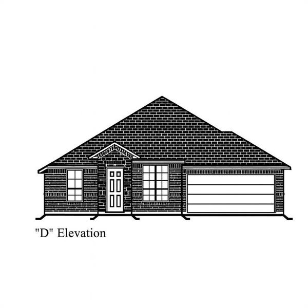 Exterior rendering of this home design in Sable Creek, Sanger, TX (Image 1). Exterior rendering of this home design in Sable Creek, Sanger, TX (Image 1).