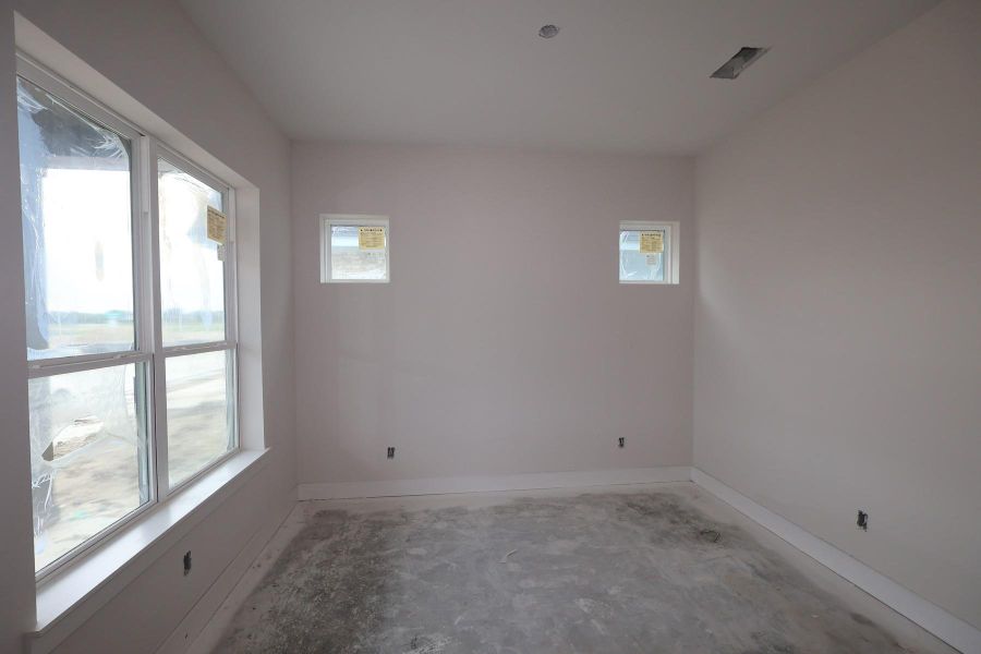 In-progress construction of a new home in Bridgeland Central: Emerald Heights - Enclave Row Collection, Cypress, TX (Image 4).