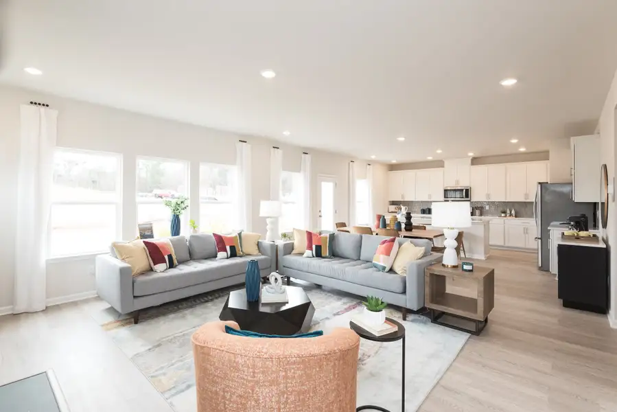 Furnished interior view inside a new home in Preserve at Mountain Creek, Pendergrass (Image 3).