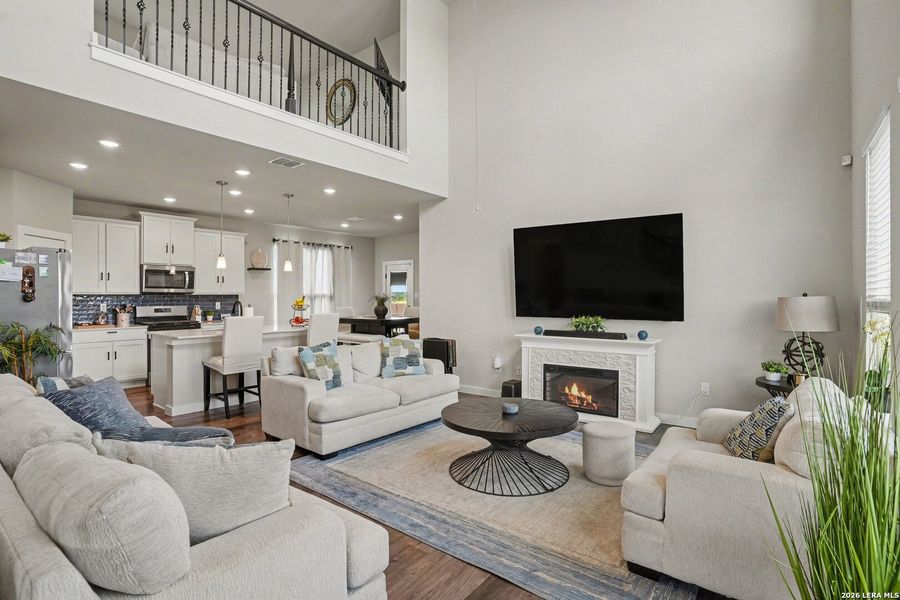 Furnished interior view inside a new home in , San Antonio (Image 6). Furnished interior view inside a new home in , San Antonio (Image 6).
