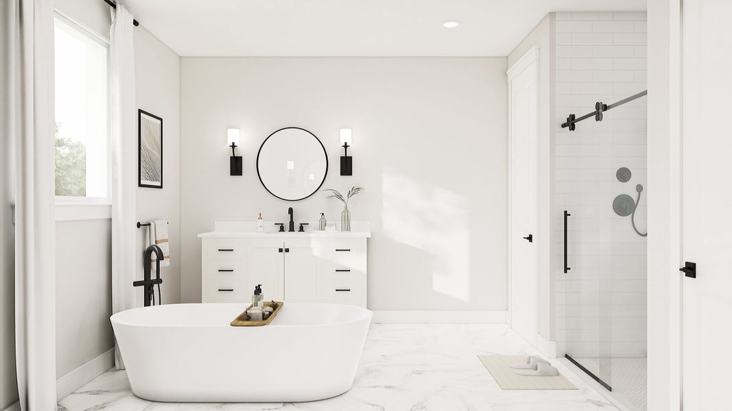 Representative furnished interior of a home built from the Mykonos by K. Hovnanian® Homes in Monterra, Rockwall (Image 11). Representative furnished interior of a home built from the Mykonos by K. Hovnanian® Homes in Monterra, Rockwall (Image 11).