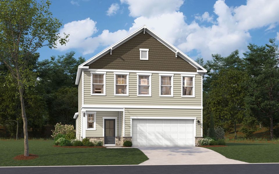 Representative exterior photo of a completed home built from the The Sadler by Stanley Martin Homes in Greenpoint, Harlem, GA (Image 18).
