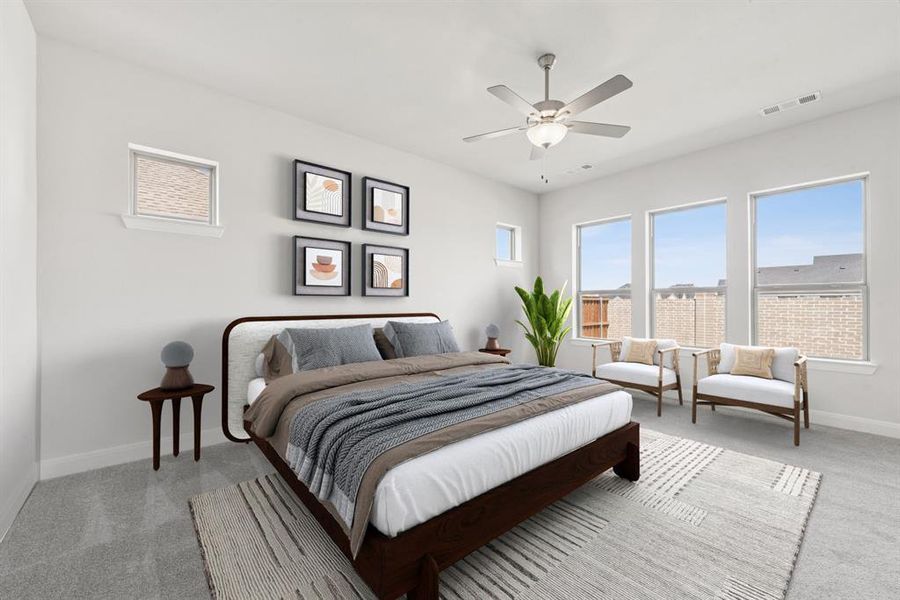 Furnished interior view inside a new home in Myrtle Creek, Waxahachie (Image 12).