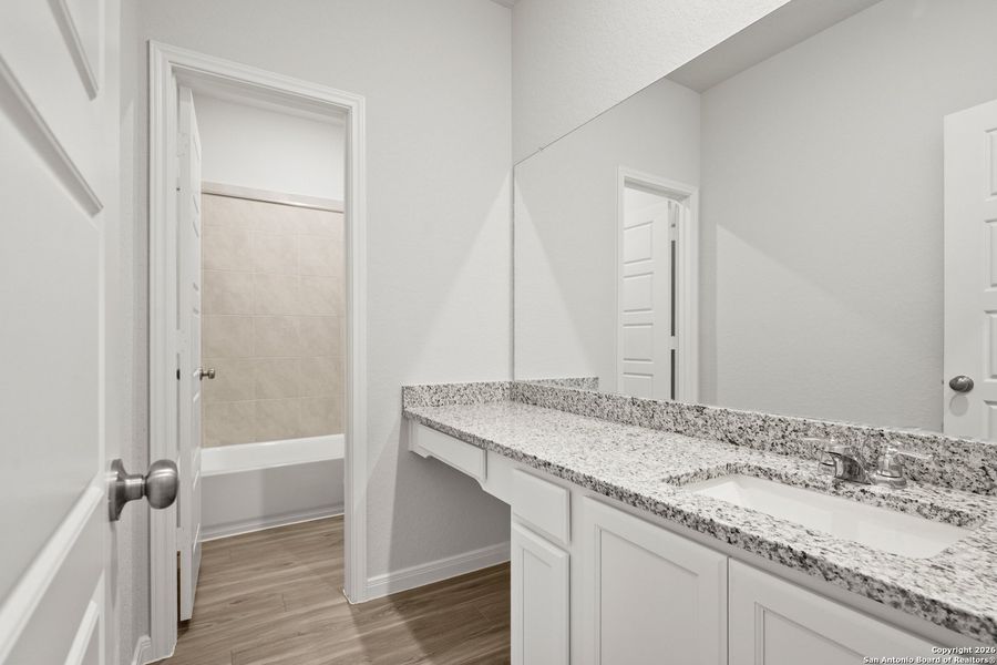 Furnished interior view inside a new home in Katzer Ranch, Converse (Image 8).