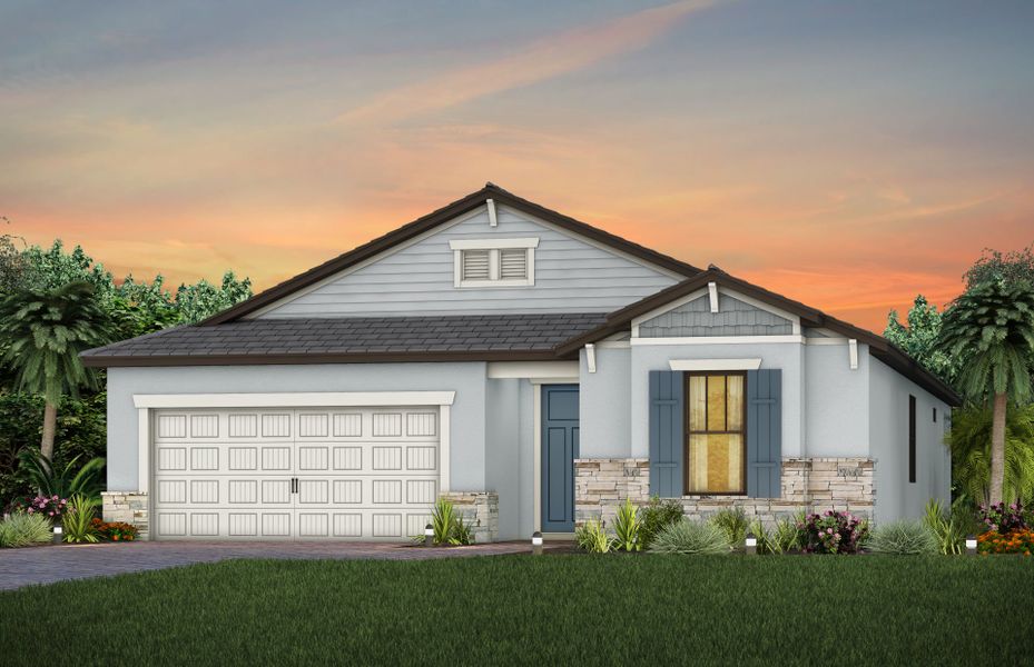 Exterior C2 with stone