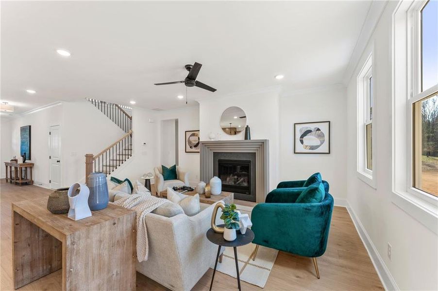 Furnished interior view inside a new home in Prescott Manor, Canton (Image 29).