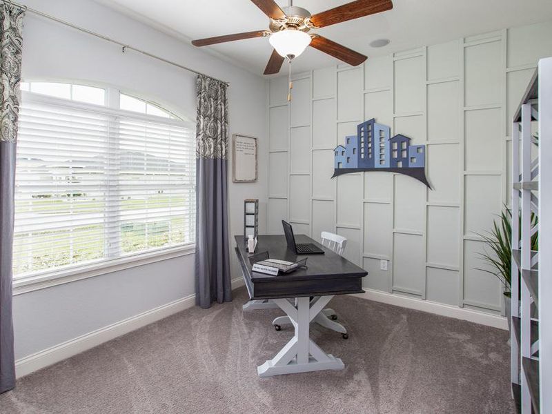 Bedroom 2 - Willow II with Loft home plan by Highland Homes