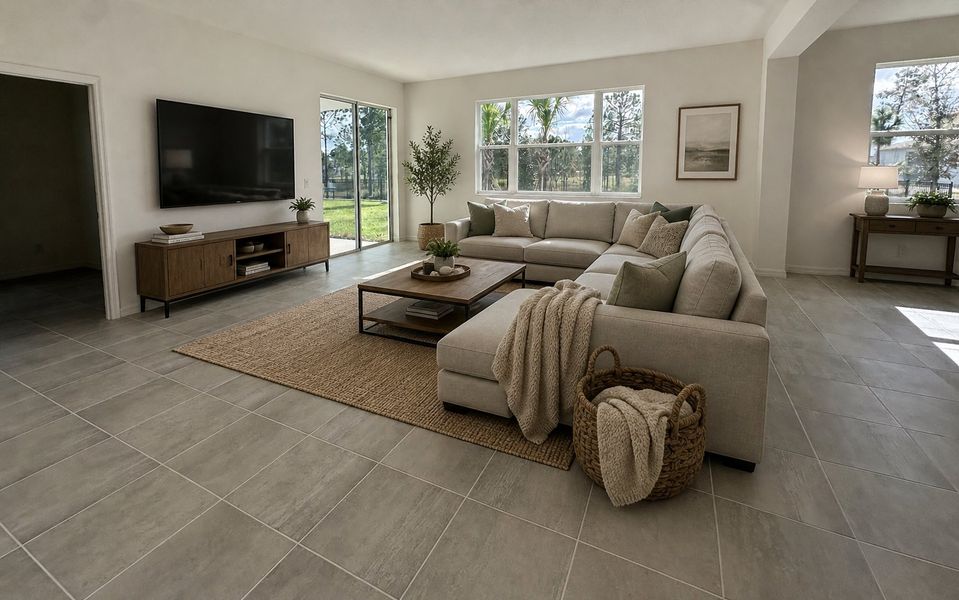 Furnished interior view inside a new home in Trinity Gardens, Deland (Image 5).