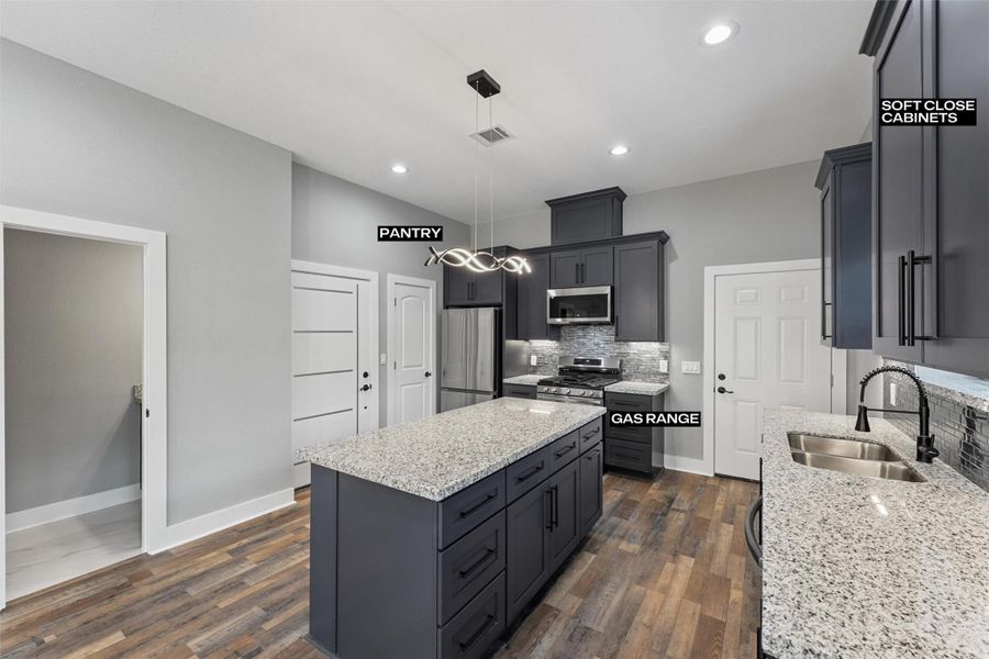 Furnished interior view inside a new home in , Houston (Image 10).