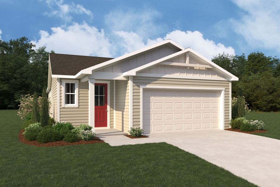 Representative exterior photo of a completed home built from the Milton by Mattamy Homes in RiverTown, St. Johns, FL (Image 2). Representative exterior photo of a completed home built from the Milton by Mattamy Homes in RiverTown, St. Johns, FL (Image 2).