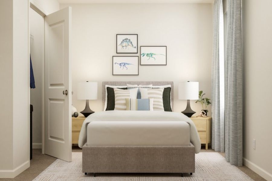 A white couch in a room. A white couch in a room.