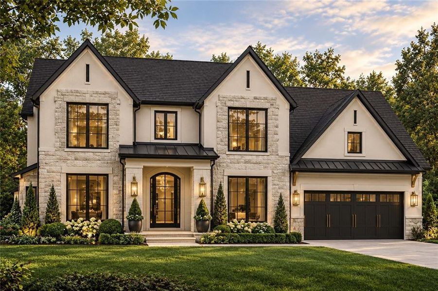 Front exterior of a new home in , Conyers, GA, highlighting curb appeal (Image 6).