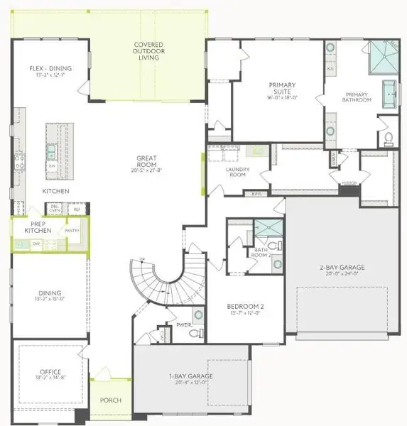 2D floor plan layout of this home in , Missouri City, TX (Image 3).
