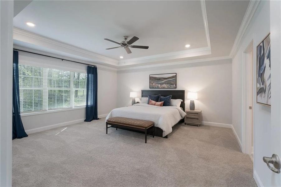 Furnished interior view inside a new home in Mirror Lake at South Harbour, Villa Rica (Image 4). Furnished interior view inside a new home in Mirror Lake at South Harbour, Villa Rica (Image 4).