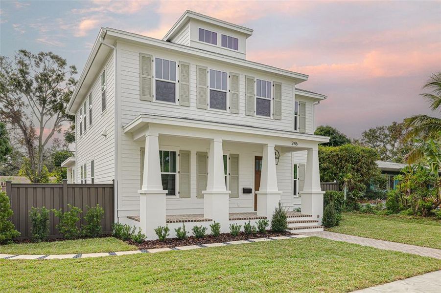 Front exterior of a new home in , St. Petersburg, FL, highlighting curb appeal (Image 17).