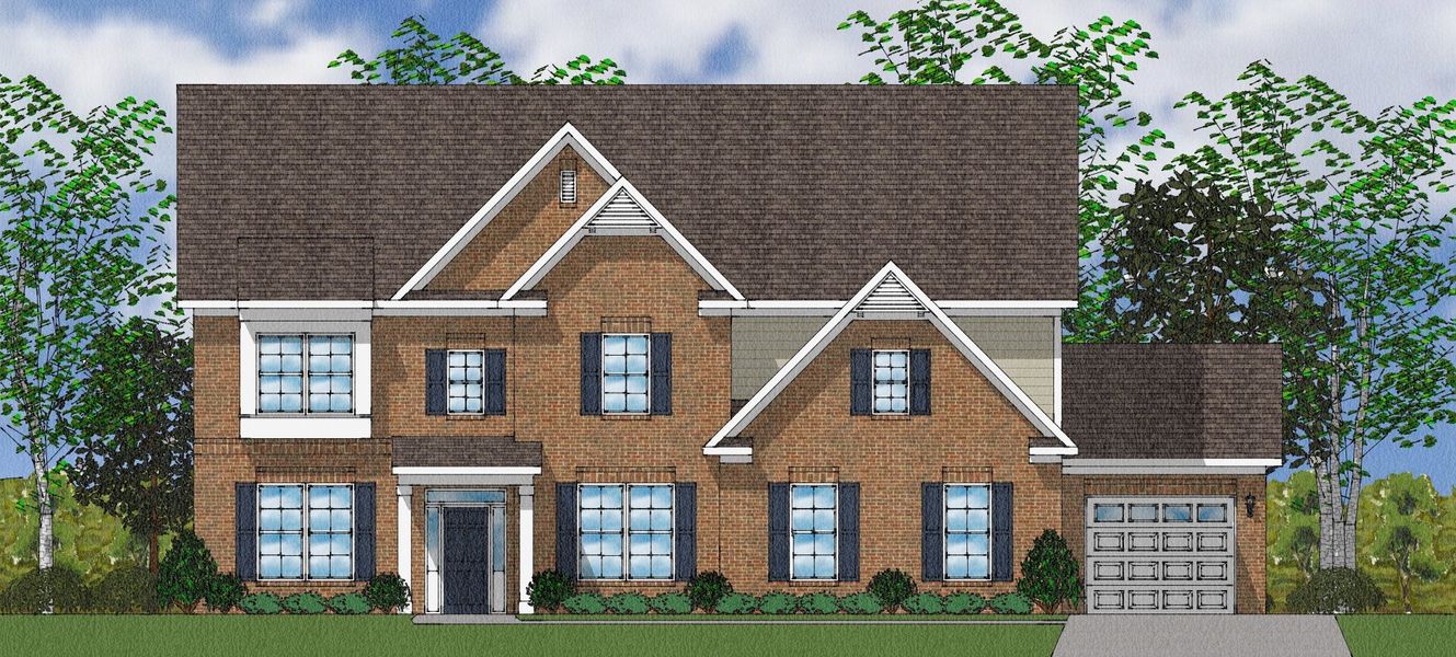 Representative exterior photo of a completed home built from the McKenna II - Elite Collection by Mungo Homes in Suter Estates, Easley, SC (Image 26).