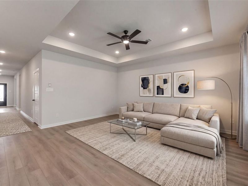 Furnished interior view inside a new home in Sundance Cove, Crosby (Image 16).