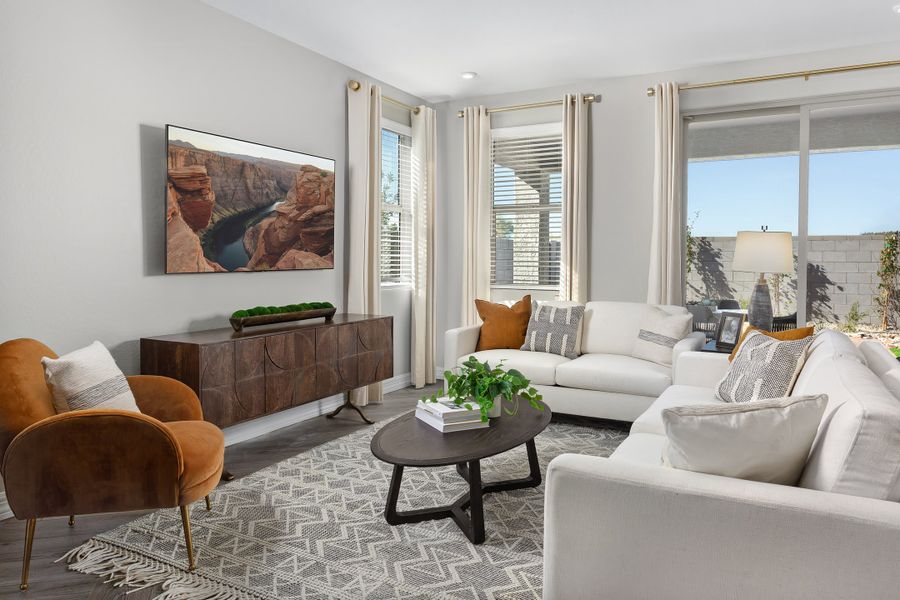 Representative furnished interior of a home built from the Pinehurst by Beazer Homes in Acacia Foothills at Estrella: Acacia Foothills II, Goodyear (Image 14).