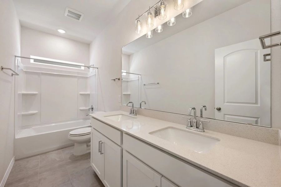 Furnished interior view inside a new home in Lariat, Liberty Hill (Image 30). Furnished interior view inside a new home in Lariat, Liberty Hill (Image 30).