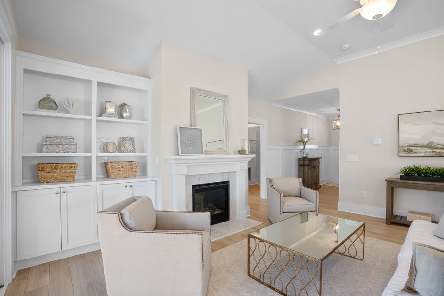 Representative furnished interior of a home built from the Claremont by Bill Clark Homes in The Sanctuary at Sunset Beach, Sunset Beach (Image 8). Representative furnished interior of a home built from the Claremont by Bill Clark Homes in The Sanctuary at Sunset Beach, Sunset Beach (Image 8).
