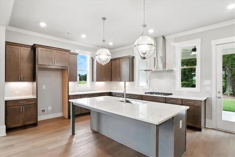 Furnished interior view inside a new home in Old Town Estates, Dacula (Image 43).