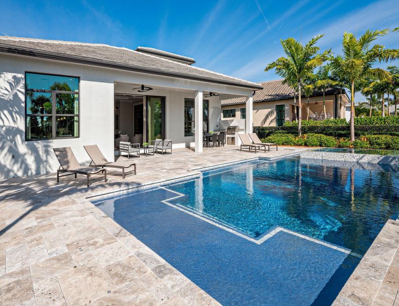 Exterior details and patio area of a home in Mosaic, Port St. Lucie (Image 18).
