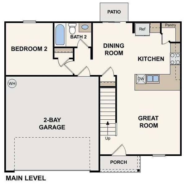 2D floor plan layout of this home in Kinsale, Macon, GA (Image 2). 2D floor plan layout of this home in Kinsale, Macon, GA (Image 2).